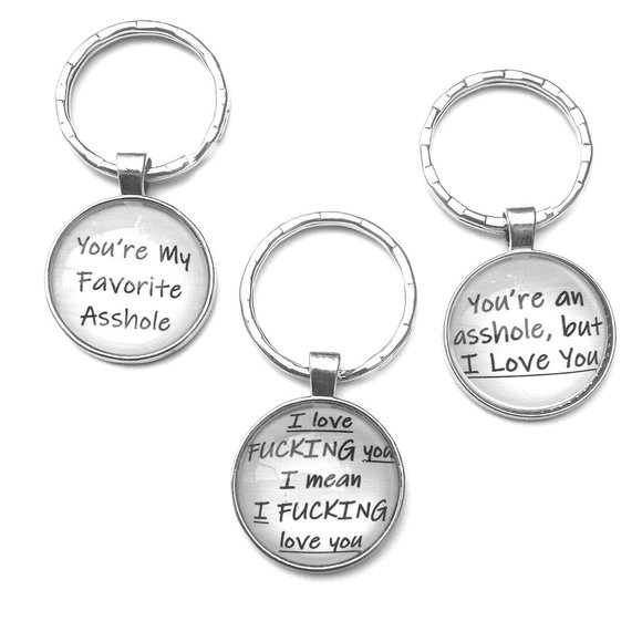 Humorous Key Chain Set-A Little Gift With A Lot Of Love - Picture 6 of 10